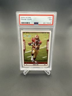 Frank Gore Rookie PSA 7 2005 Donruss Playoff Score ScoreCard SP #367