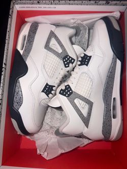 Air Jordan 4 White Cement Sneakers