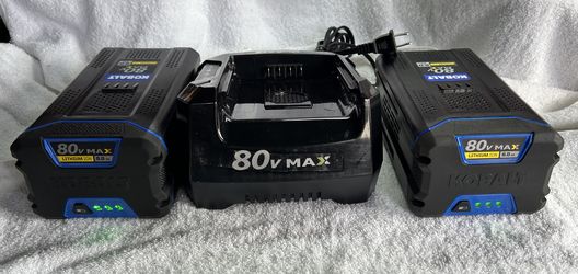2 Kobalt 80v Batteries & Charger