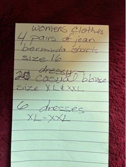 Woman’s plus size clothes