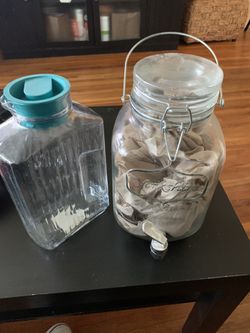 Glass Juice Tea Container