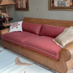 BRAXTON CULLER RATTAN SOFA