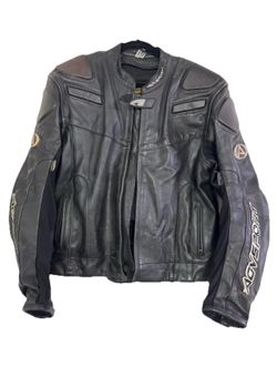 AGV Sport Vintage Motorcycle Racing Leather Jacket Size 48 XXL XXXL AGVSPORT