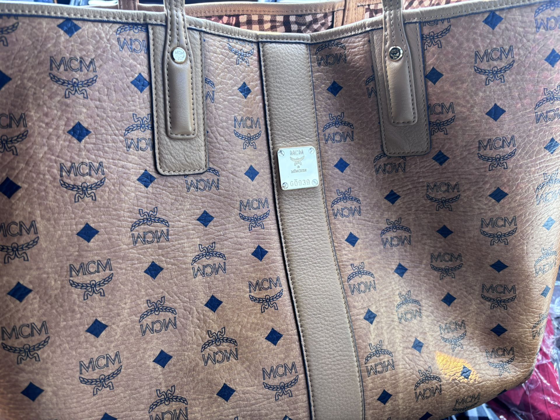 Liz Large Reversible Visetos Shopper Tote Bag