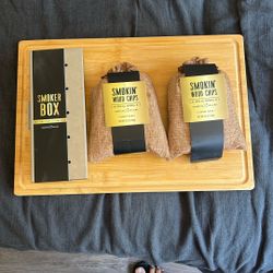 Smoker Grill Set W/ Cutting board 