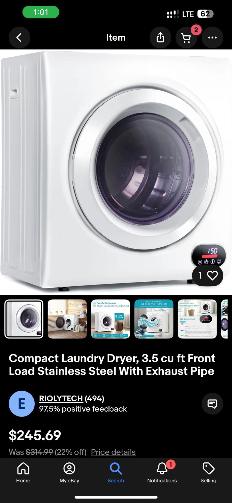 π§ Brand New Portable Washer & Dryer Set β $250 OBO