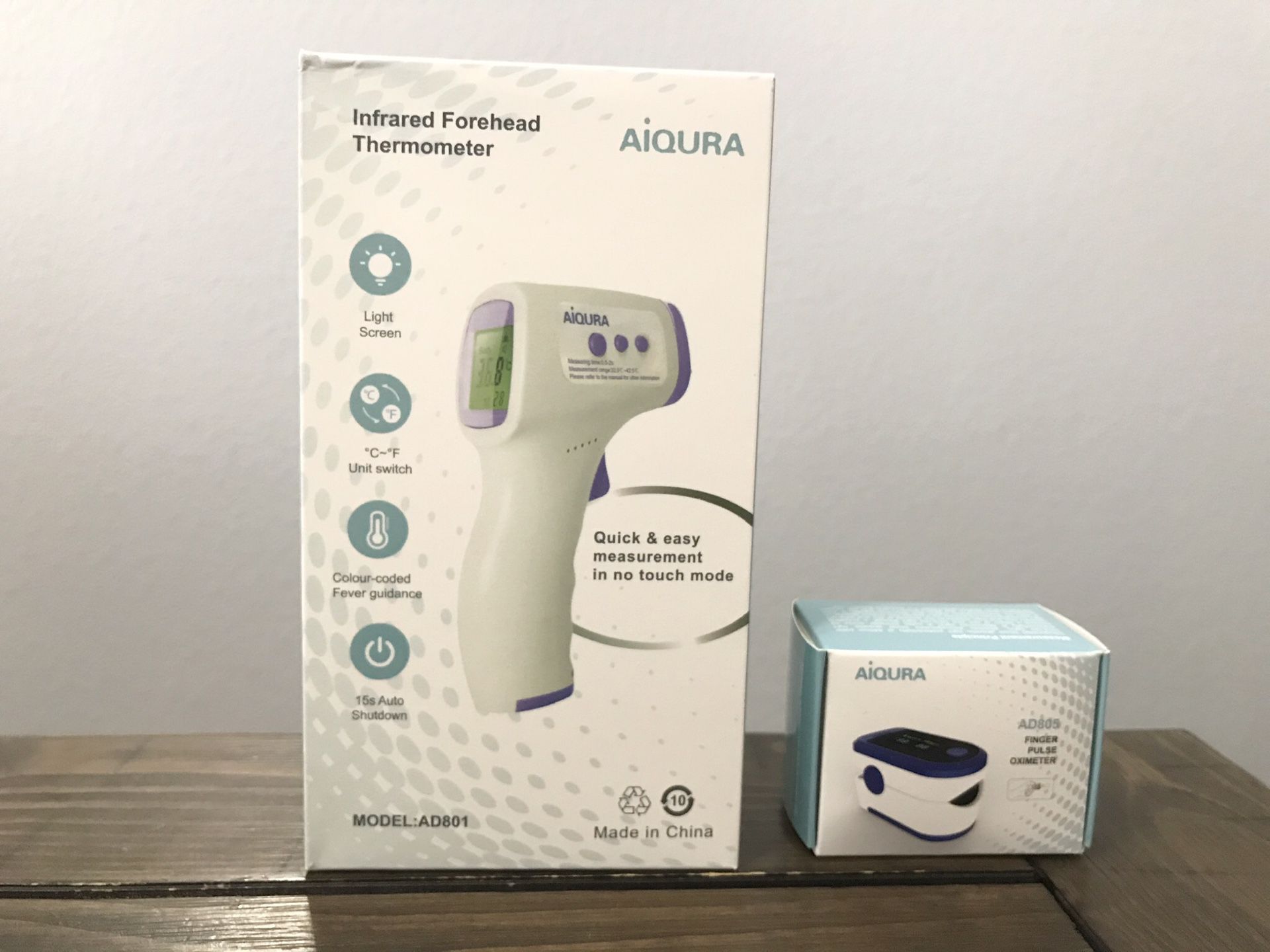 Bundle! FDA Infrared Thermometer and Pulse Oximeter
