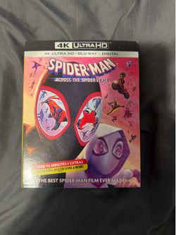 Spiderman Across the Spider verse 4k disc
