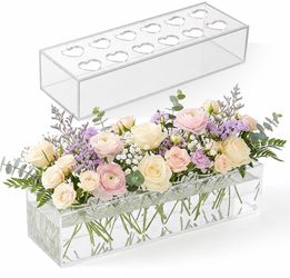 Acrylic Floral Vase Centerpiece (check all pics)