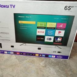 65” inch Hisense Smart 4K Roku 