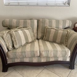 Beautiful Stripped Couch 