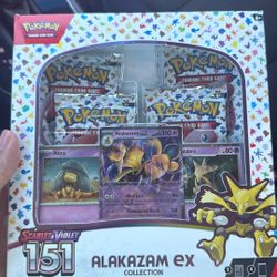 S&V 151 ALAKAZAM EX BOX & 245/208 BUTTHOLE PIKACHU 