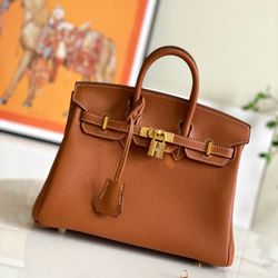 Brown leather bag