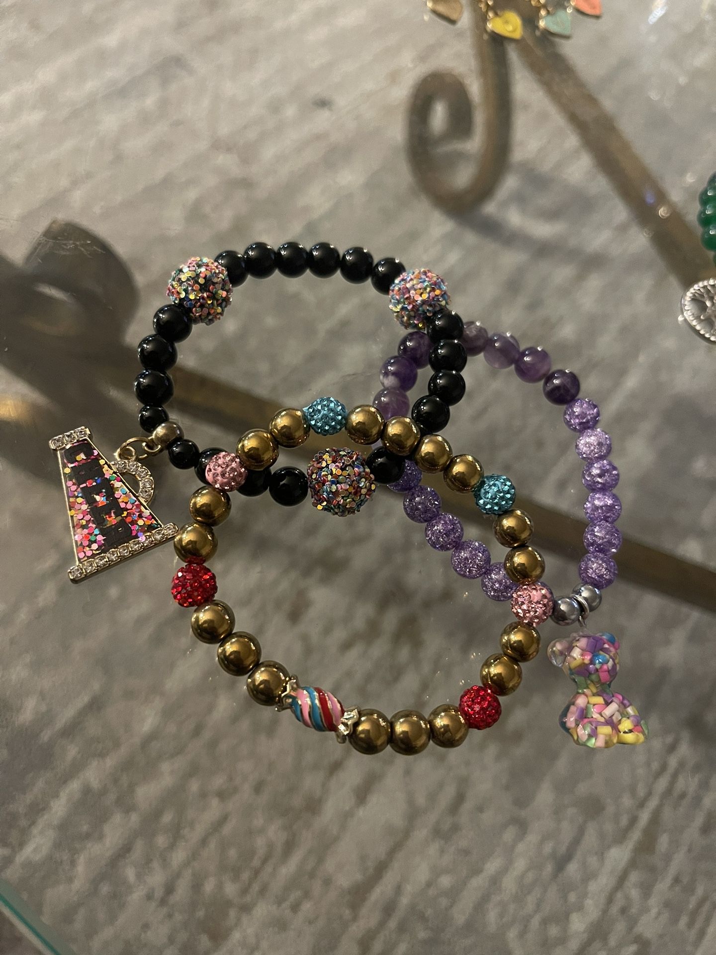 3 girl bracelets 