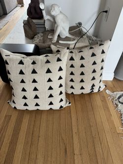 African Mudcloth Floor Or Throw Pillows