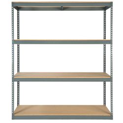 Rack Shelves 72 in W x 24 in D 4 Tier Level Boltless Shelving Stronger Than Homedepot Lowes And Costco Delivery Available