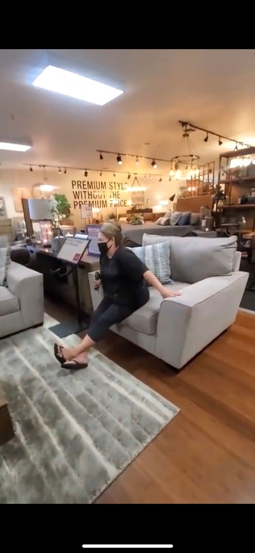 Gray Sofa And Single Chair