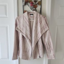 VENUS Light Pink Tie-Dye Blazer MEDIUM 