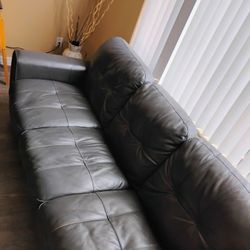 Gray leather Couches