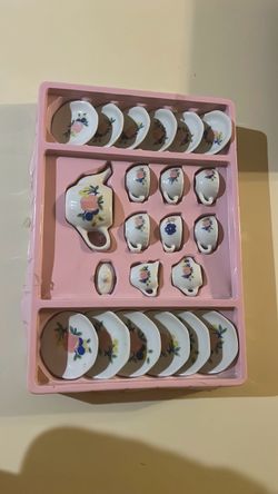 Vintage porcelain tea set