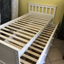 Cama Twin Size Doble Nueva Con Colchones