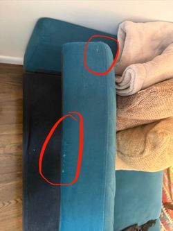 Teal futon