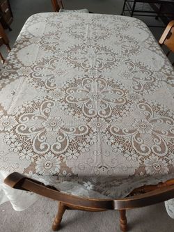 Large lacey tablecloth