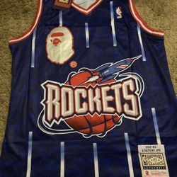 Nba Bape Rockets Jerseys And Shorts (sold Separately)