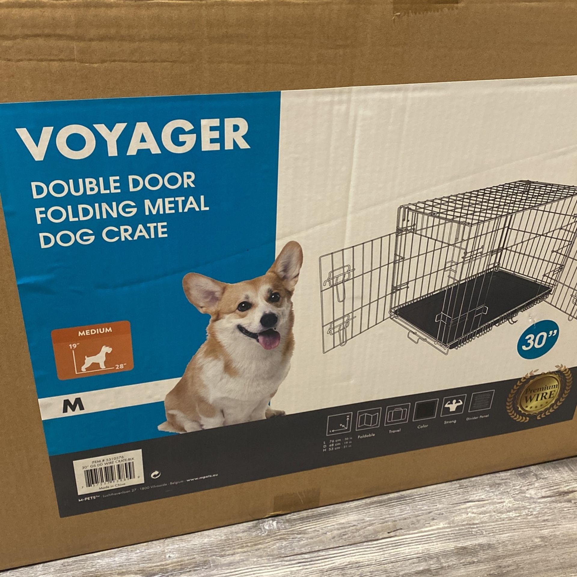 Voyager Double Door Dog Crate 