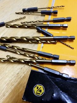 13 Titanium Drill bits