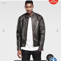 G Star Raw Leather Motorcycle Jacket