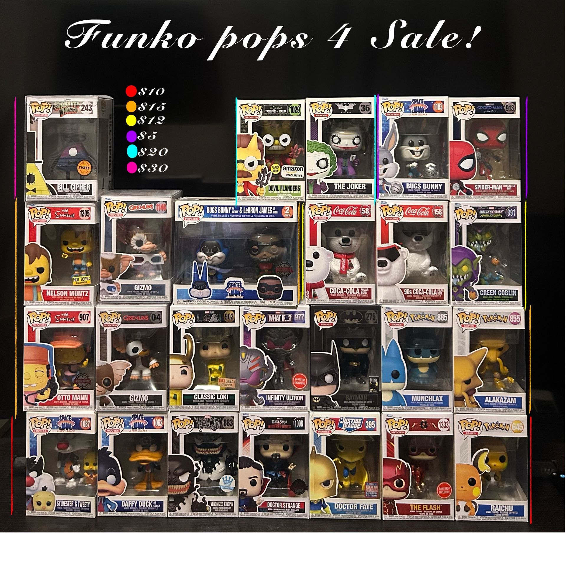FUNKO POP LOT (PICKUP ONLY)
