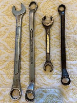 Four Large Wrenches Made in USA