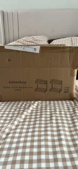 Mixeshop Under Sink Organizer 2-Pack Black