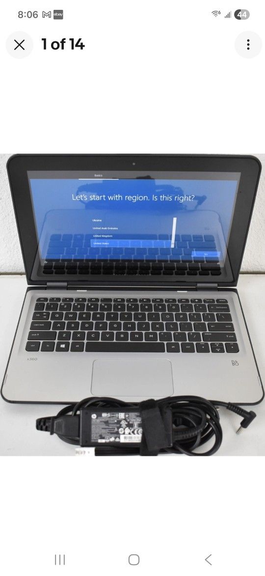 Hp 13.3 Laptop Touchscreen Win 11 Factory Reset Warranty 2n1