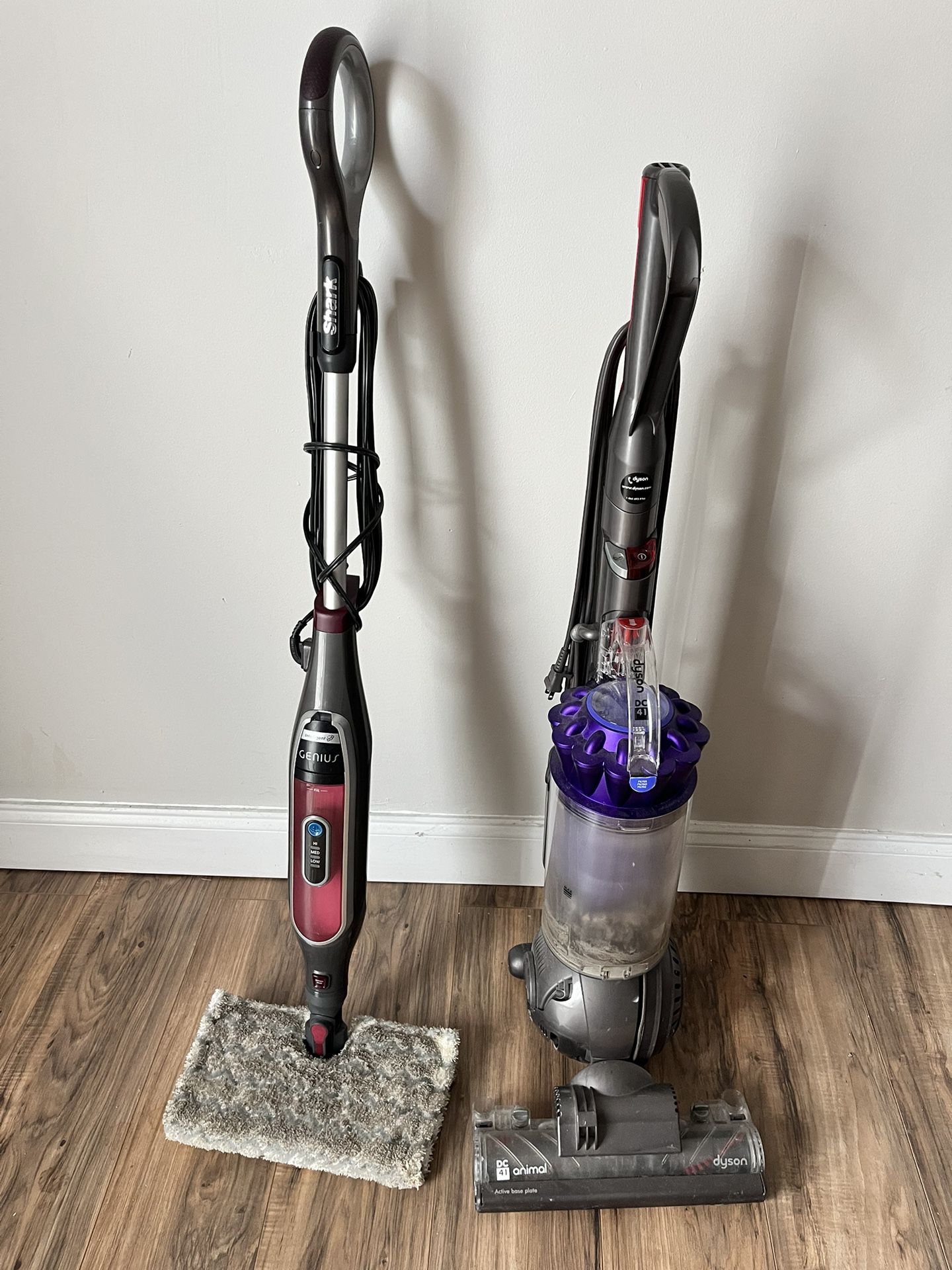 Dyson DC41 Animal Upright Vacuum And Shark Genius Hard Floor Steam Mop