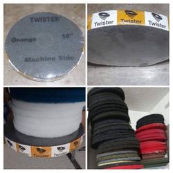 Floor Pads, Polishing & Grinding Pads, Twister Pads & Janitorial Supplies 