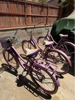 Bikes and bike rack