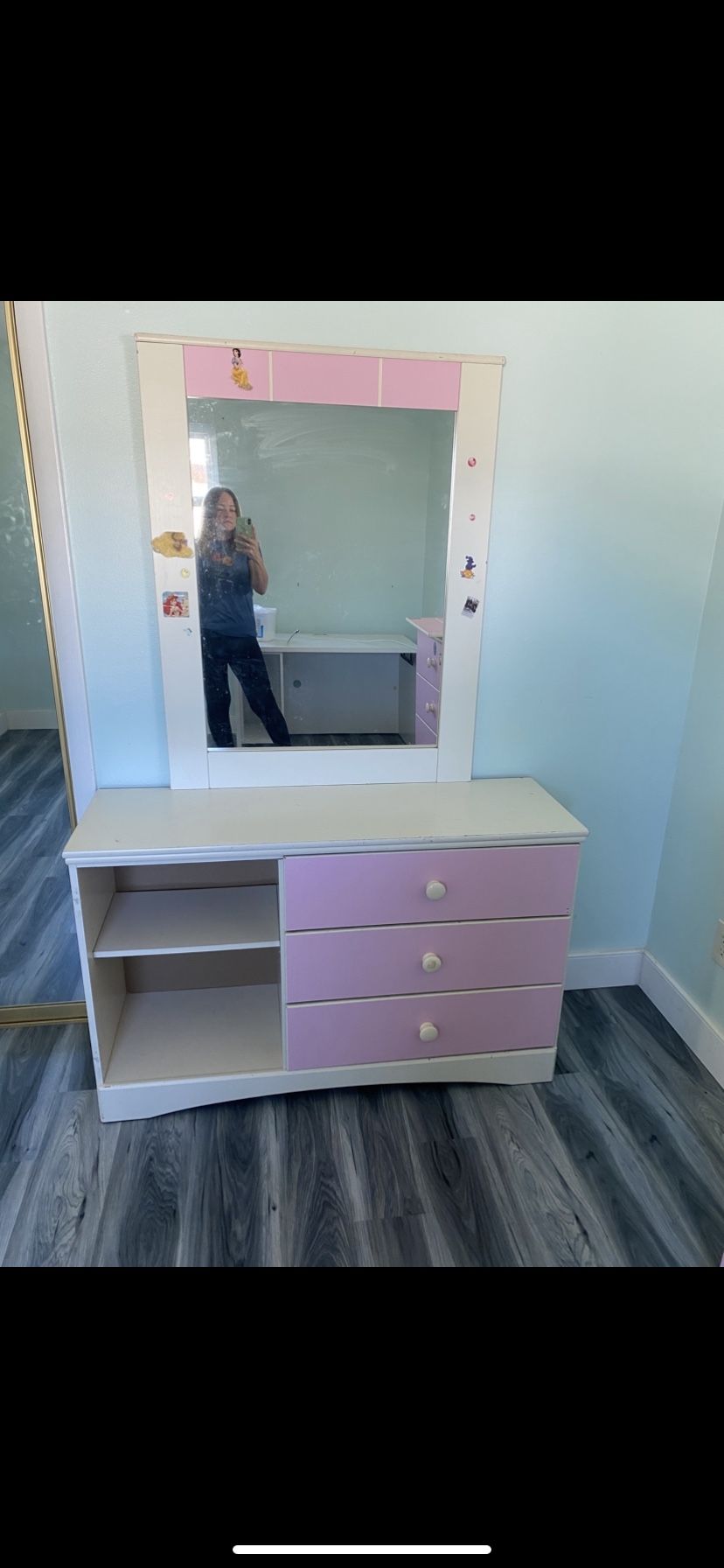 Cómoda/Coqueta Con Espejo Para Niñas