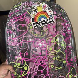 Hello Kitty And Friends Clear 16” School Backpack 