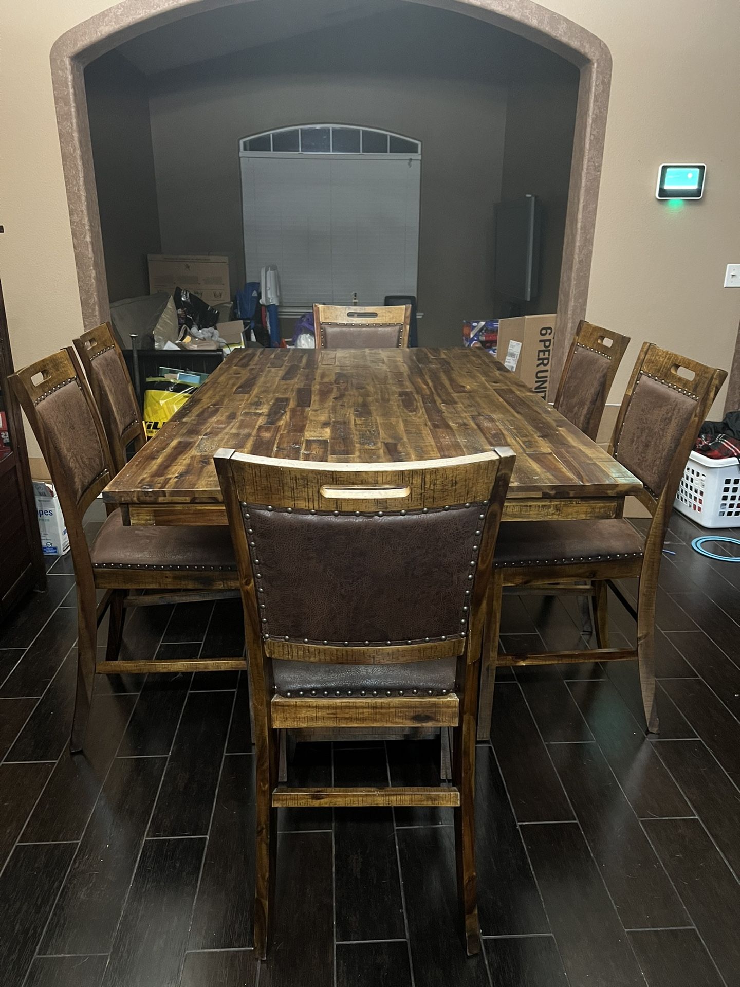 Large Pub Style Table & Wine Cabinet