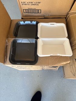 Foam to go containers