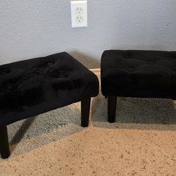 Houcaics Footstool Ottoman, 2 Pack