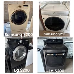 Gas dryer available LG or Samsung