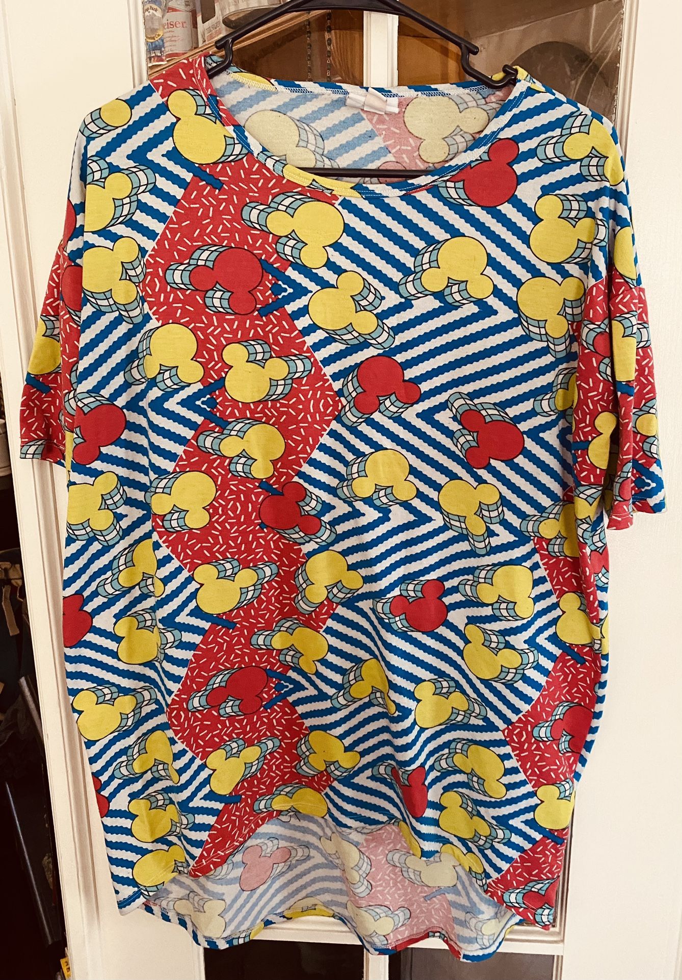 LulaRoe Geometric Mickey Mouse Ears Top