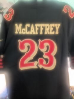 49ers Jersey Mcaffrey #23 Black