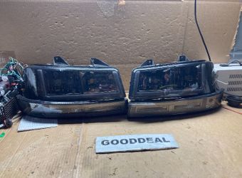 #200 Fit 03-14 Express/Savana 2500/3500 Smoked Switch Back Headlight 