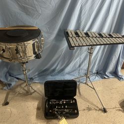 Snare Drum, Xylophone, And Clarinet