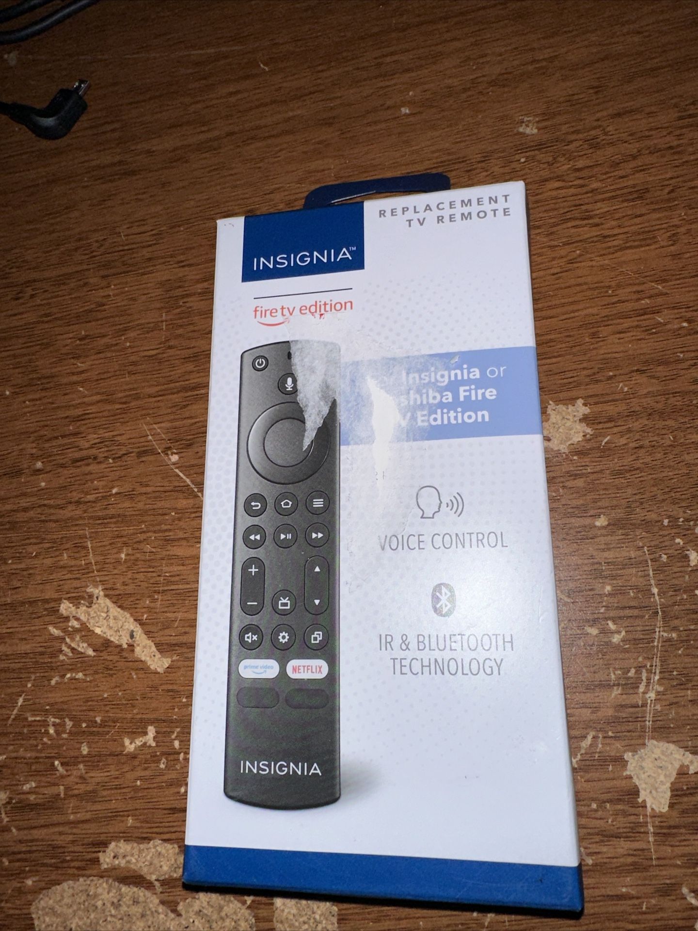 Insignia - Fire TV Remote for Insignia and Toshiba - Black