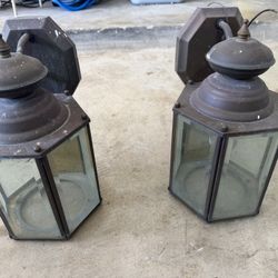 Vintage Hard Wired Lanterns Outdoors